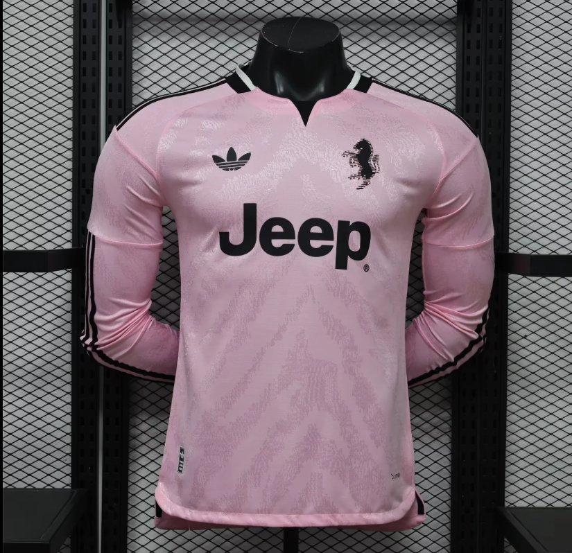 AAA Quality Juventus 26/27 Away Pink Long Jersey(Player)